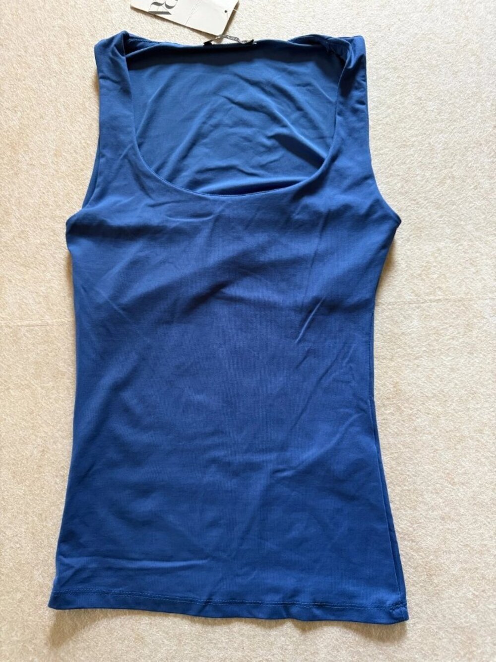 ZARA Womens Blue Sleeveless Blouse NWT Lightweight Top XS 1033